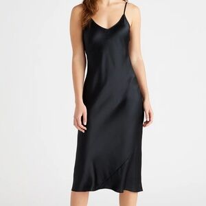 Quince Midi Washable Silk Slip Dress